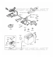 CHASSIS EQUIPMENT ELECTRIQUE pour Kawasaki ZZR600 1997