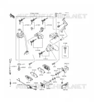 CONTACTEUR SERRURE/R&Eacute;FLECTEUR pour Kawasaki ZZR600 1997