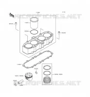 CYLINDRE/PISTON pour Kawasaki ZZR600 1997