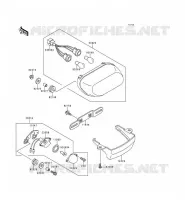 FEUX ARRI&Egrave;RE(S) pour Kawasaki ZZR600 1997