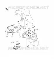 GARDE BOUE pour Kawasaki ZZR600 1997