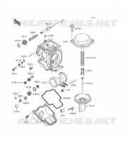 PI&Egrave;CES DE CARBURATEUR pour Kawasaki ZZR600 1997