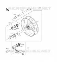 ROUE AVANT pour Kawasaki ZZR600 1997