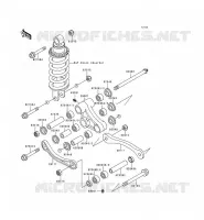 SUSPENSION ARRI&Egrave;RE pour Kawasaki ZZR600 1997