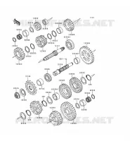 TRANSMISSION pour Kawasaki ZZR600 1997