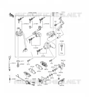 CONTACTEUR SERRURE/R&Eacute;FLECTEUR pour Kawasaki ZZR600 1998