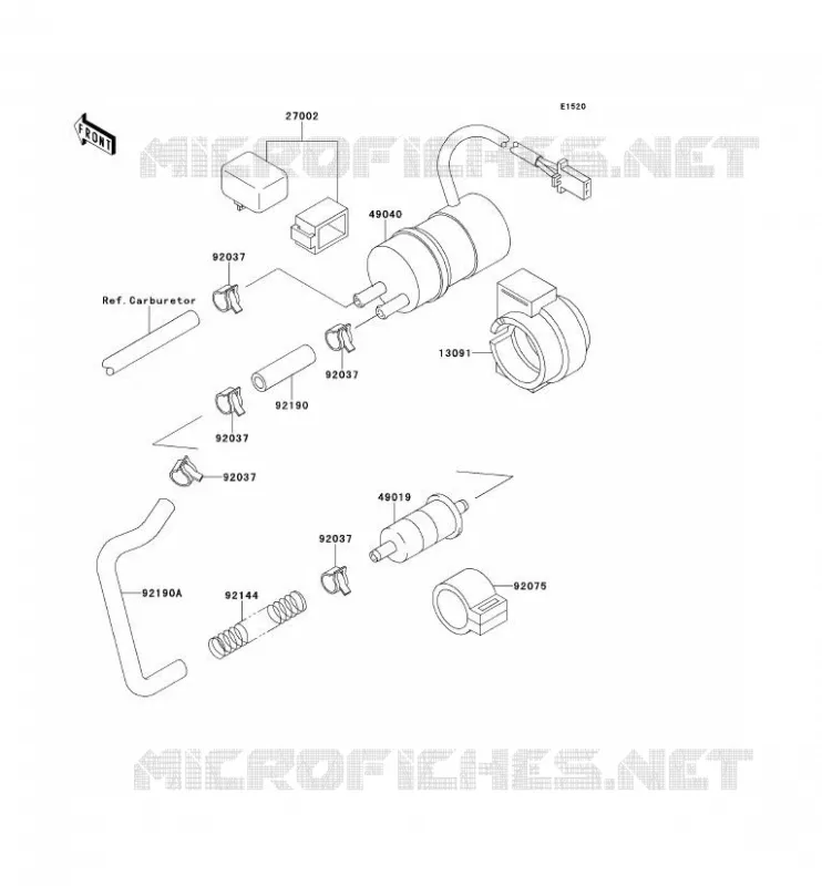 POMPE A ESSENCE Kawasaki MOTOS 600 2000 ZZR600  ZX600-E8