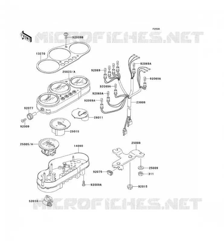 COMPTEURS Kawasaki MOTOS 600 1997 NINJA ZX-6R  ZX600-F3