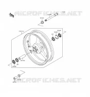 MOYEU AVANT pour Kawasaki NINJA ZX-6R 1999