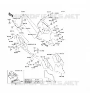 CARENAGE INFERIEUR pour Kawasaki NINJA ZX-6R 2001