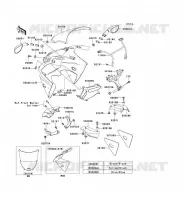 CARENAGE pour Kawasaki NINJA ZX-6R 2001