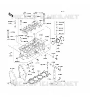 CULASSE pour Kawasaki NINJA ZX-6R 2001