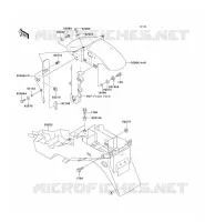 GARDE BOUE pour Kawasaki NINJA ZX-6R 2001
