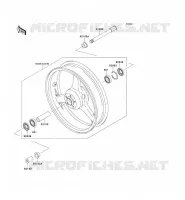 MOYEU AVANT pour Kawasaki NINJA ZX-6R 2001