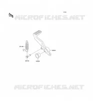 PEDALE DE FREIN pour Kawasaki NINJA ZX-6R 2001