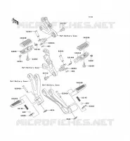 REPOSE PIED pour Kawasaki NINJA ZX-6R 2001