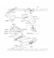 STICKER(C.L.BLEU/M.N.BLEU) pour Kawasaki NINJA ZX-6R 2001