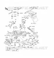 SUPPORT BATTERIE pour Kawasaki NINJA ZX-6R 2001