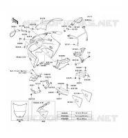 CARENAGE pour Kawasaki NINJA ZX-6R 2001