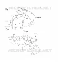 GARDE BOUE pour Kawasaki NINJA ZX-6R 2001