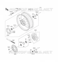 MOYEU ARRIERE pour Kawasaki NINJA ZX-6R 2001