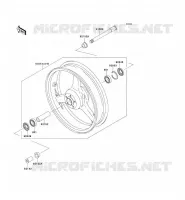 MOYEU AVANT pour Kawasaki NINJA ZX-6R 2001
