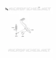 PEDALE DE FREIN pour Kawasaki NINJA ZX-6R 2001