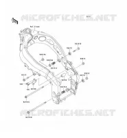 PIECE DE CADRE (COUVERTURE) pour Kawasaki NINJA ZX-6R 2001