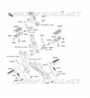 REPOSE PIED pour Kawasaki NINJA ZX-6R 2001