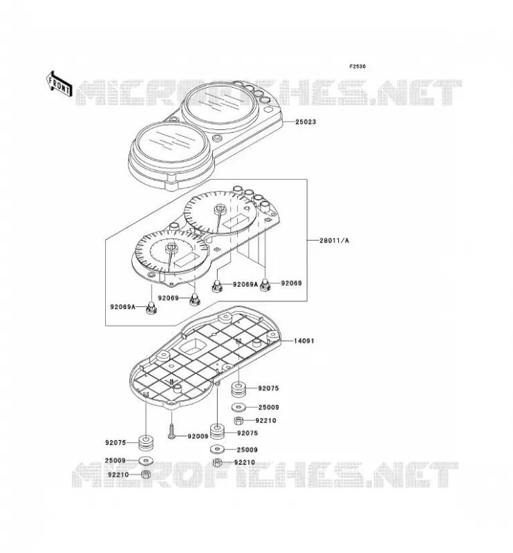COMPTEURS Kawasaki MOTOS 600 2001 NINJA ZX-6R  ZX600-J2P