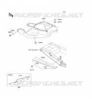 CACHE LAT&Eacute;RAL/GARDE CHAINE pour Kawasaki ZZR600 2005