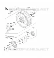 MOYEU ARRIERE pour Kawasaki NINJA ZX-6RR 2003