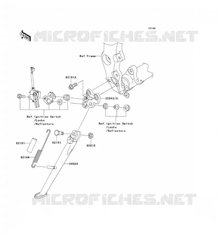 BEQUILLES Kawasaki MOTOS 600 2007 NINJA ZX-6R  ZX600P7F