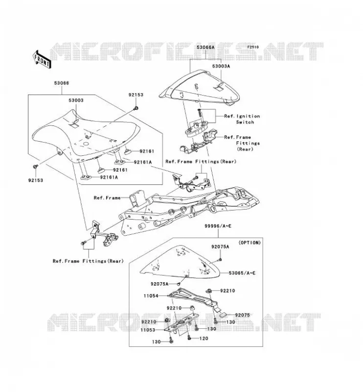 SELLE Kawasaki MOTOS 600 2008 NINJA ZX-6R  ZX600P8F