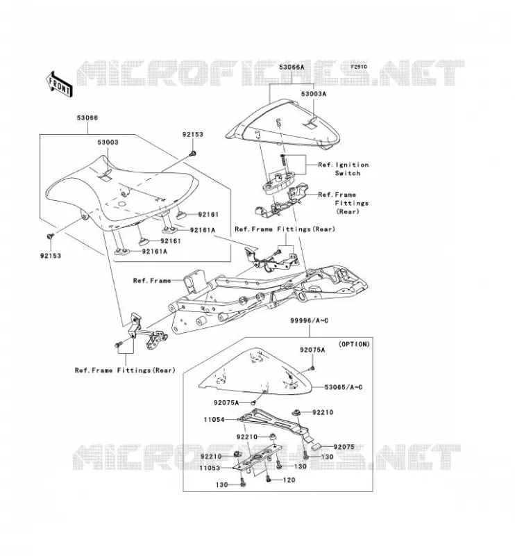 SELLE Kawasaki MOTOS 600 2008 NINJA ZX-6R  ZX600P8F