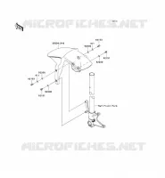 GARDE BOUE AVANT pour Kawasaki NINJA ZX-6R 2009