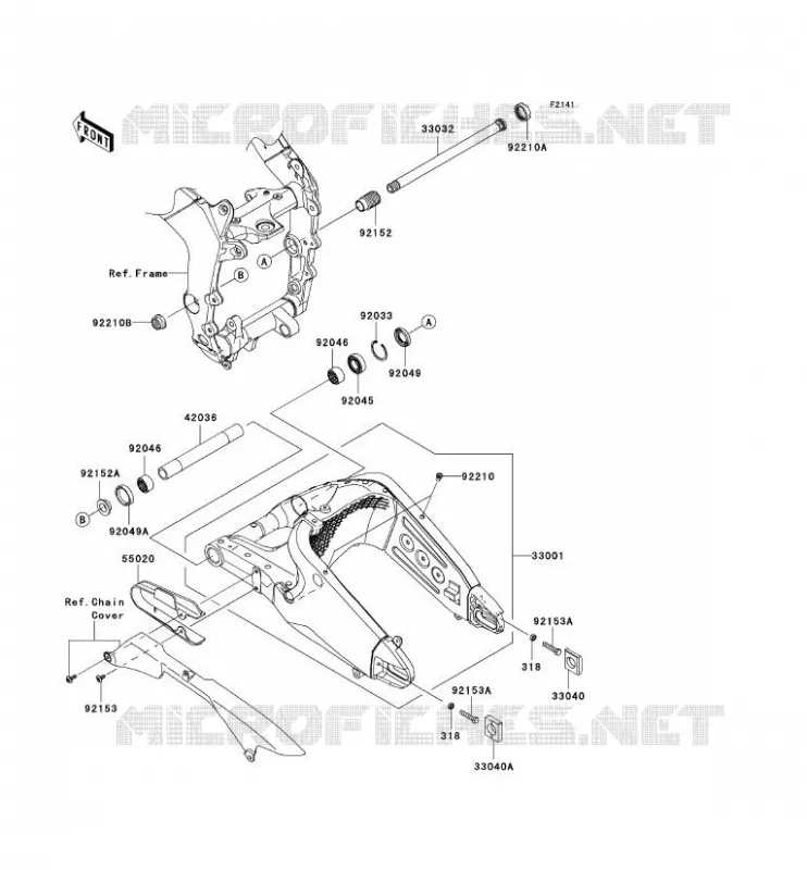 BRAS OSCILLANT Kawasaki MOTOS 600 2011 NINJA ZX-6R  ZX600RBF
