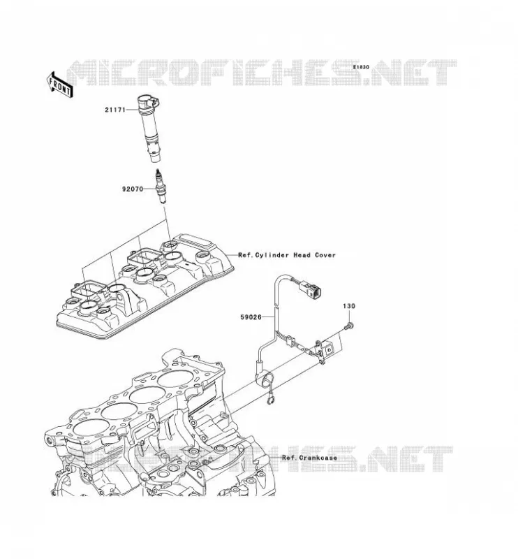 SYSTEME D&acute;ALLUMAGE Kawasaki MOTOS 600 2011 NINJA ZX-6R  ZX600RBF