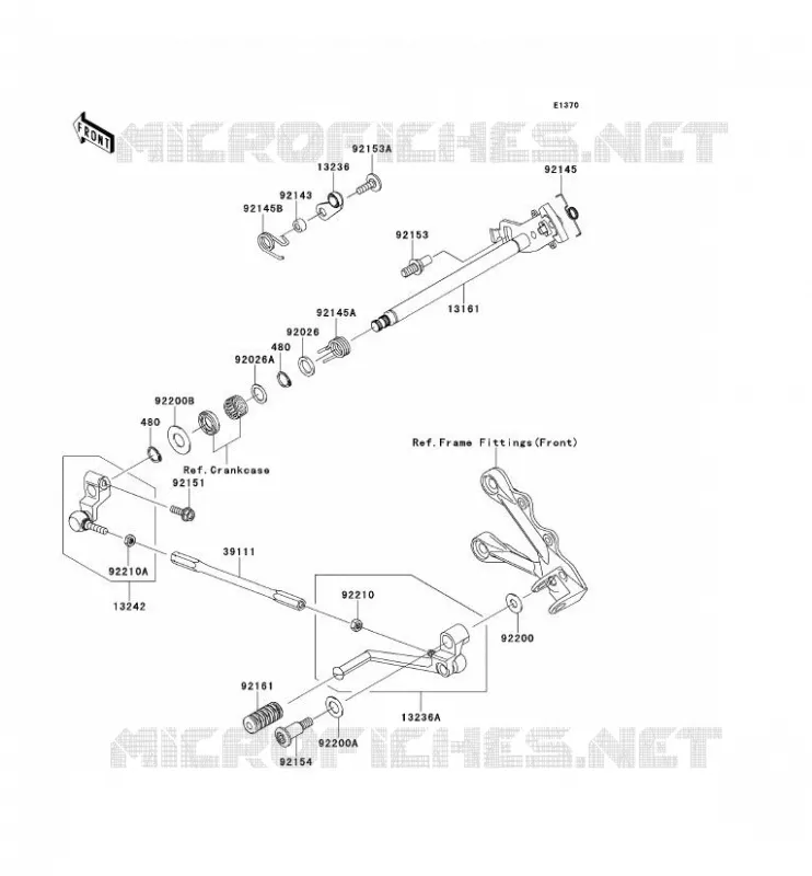 SELECTEUR Kawasaki MOTOS 600 2012 NINJA ZX-6R  ZX600RCF