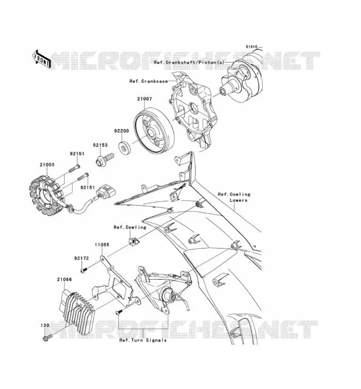 G&Eacute;N&Eacute;RATEUR Kawasaki MOTOS 600 2012 NINJA ZX-6R  ZX600RCF