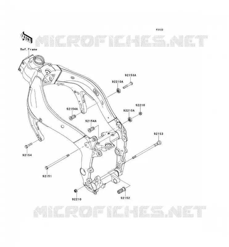SUPPORT MOTEUR Kawasaki MOTOS 600 2012 NINJA ZX-6R  ZX600RCF