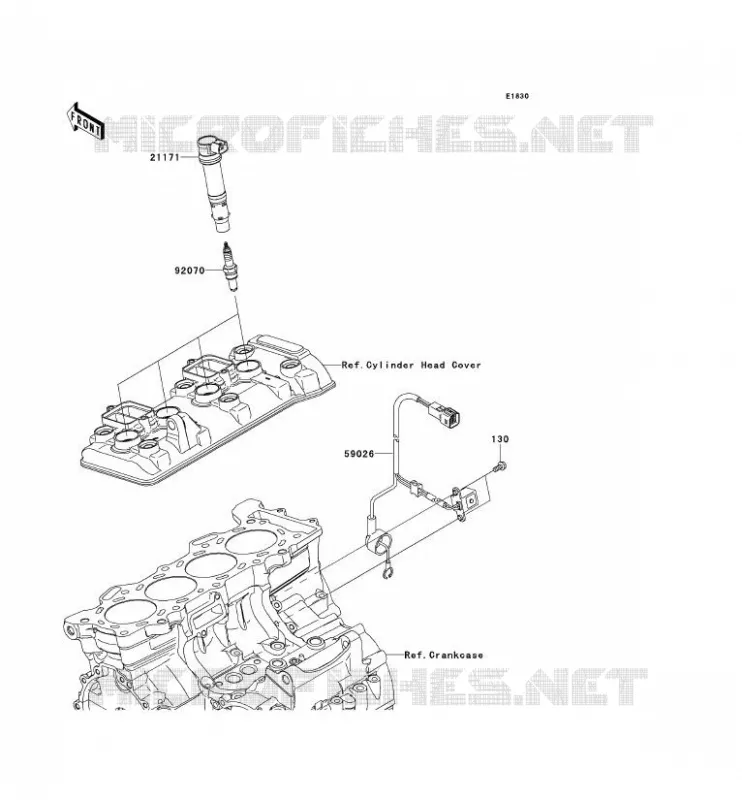 SYSTEME D&acute;ALLUMAGE Kawasaki MOTOS 600 2013 NINJA ZX-6R  ZX600RDF