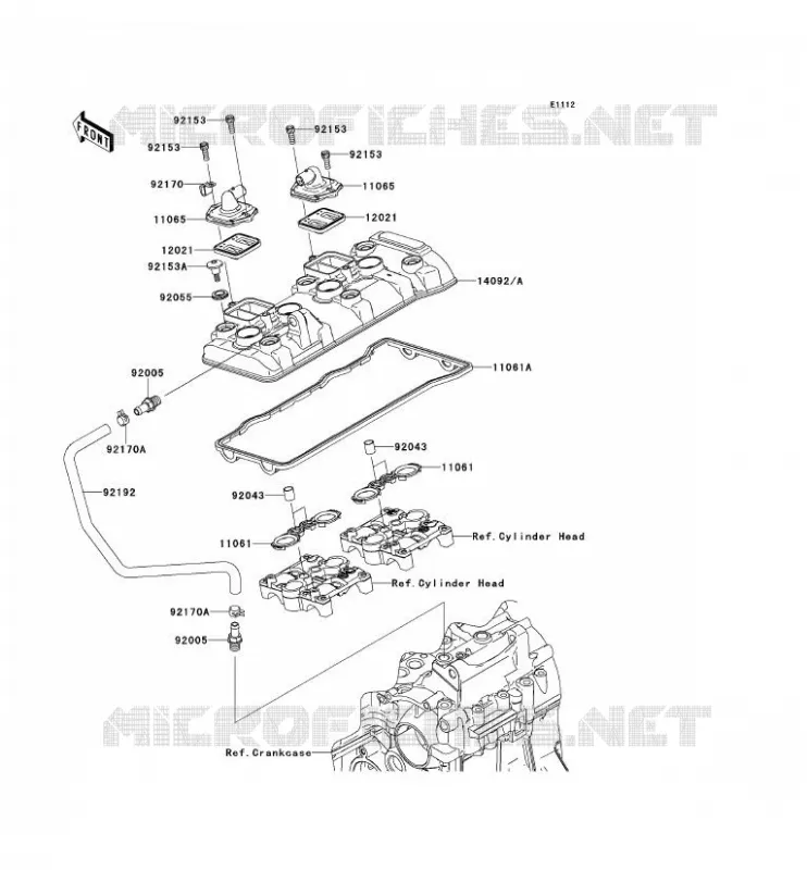COUVRE CULASSE Kawasaki MOTOS 600 2014 NINJA ZX-6R  ZX600REF