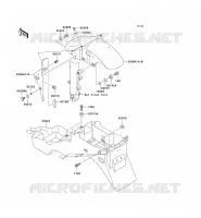 GARDE BOUE pour Kawasaki NINJA ZX-6R 2002