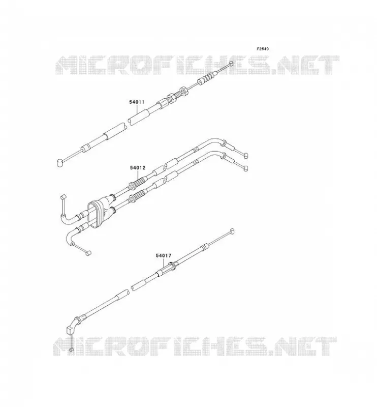 CABLES Kawasaki MOTOS 636 2002 NINJA ZX-6R  ZX636-A1P