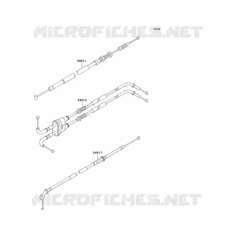 CABLES Kawasaki MOTOS 636 2002 NINJA ZX-6R  ZX636-A1P