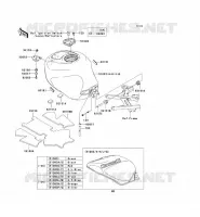 RESERVOIR CARBURANT pour Kawasaki NINJA ZX-6R 2003