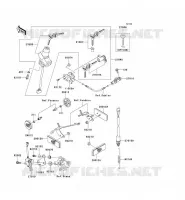 CONTACTEUR SERRURE/R&Eacute;FLECTEUR pour Kawasaki NINJA ZX-6R 2003
