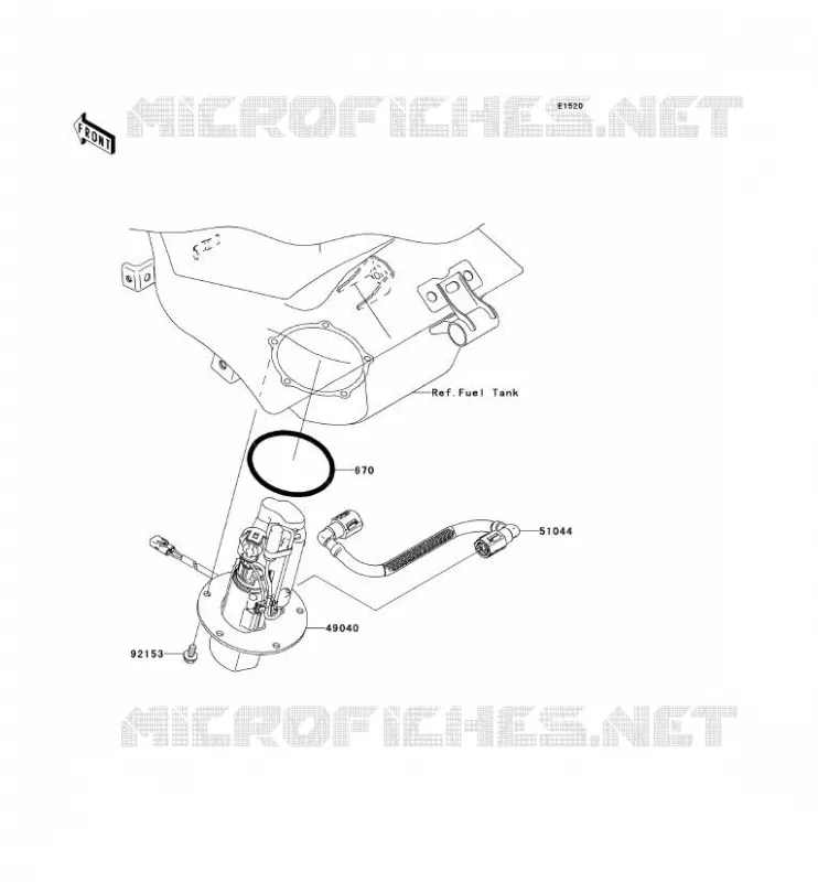POMPE A ESSENCE Kawasaki MOTOS 636 2005 NINJA ZX-6R  ZX636-C1