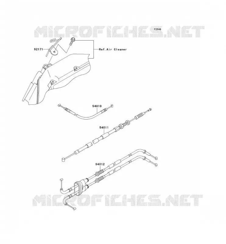 CABLES Kawasaki MOTOS 636 2005 NINJA ZX-6R  ZX636-C1